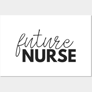 Future Nurse with Thin Script Posters and Art